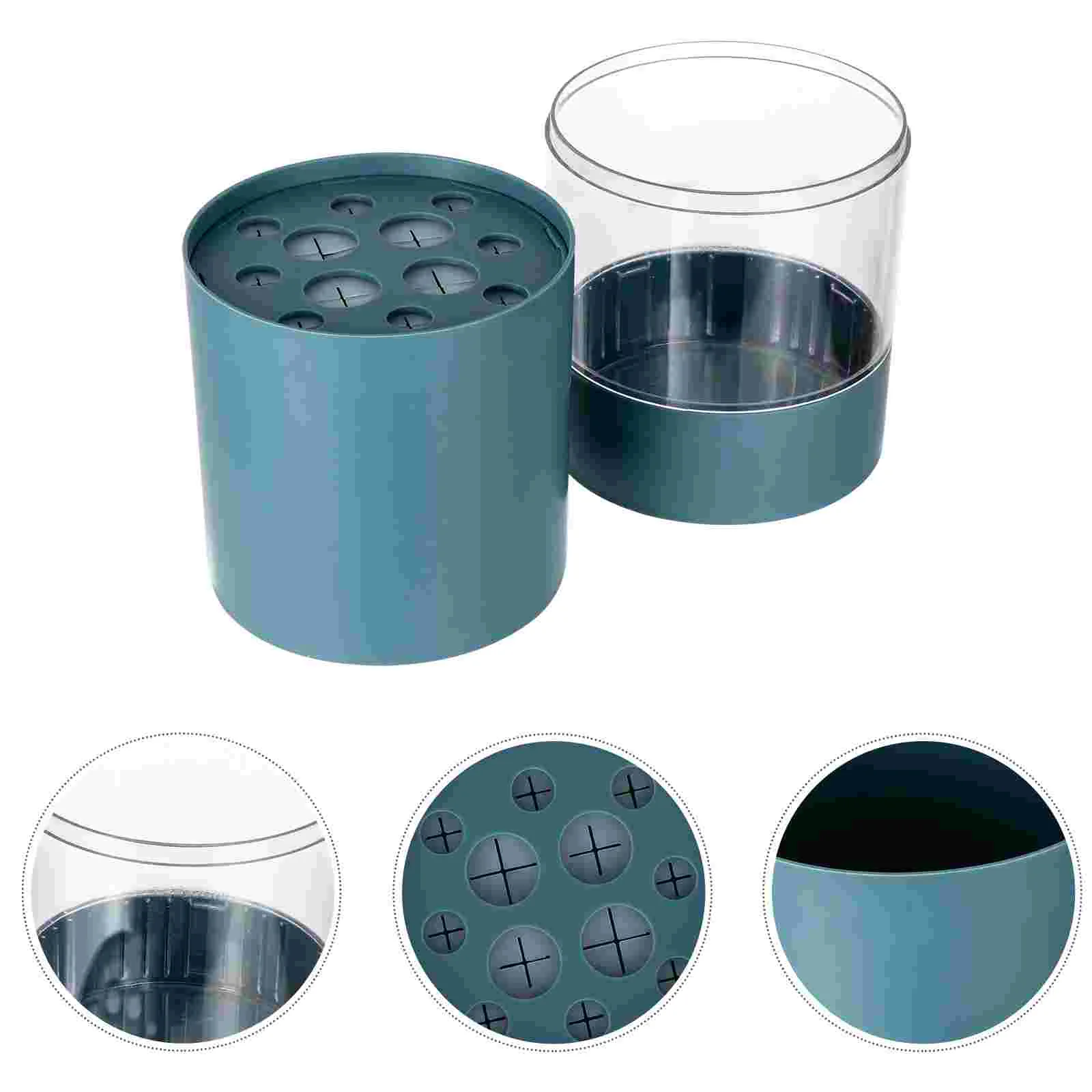 

Dust-proof Cosmetics Brush Bucket Desktop Makeup Brush Storage Container
