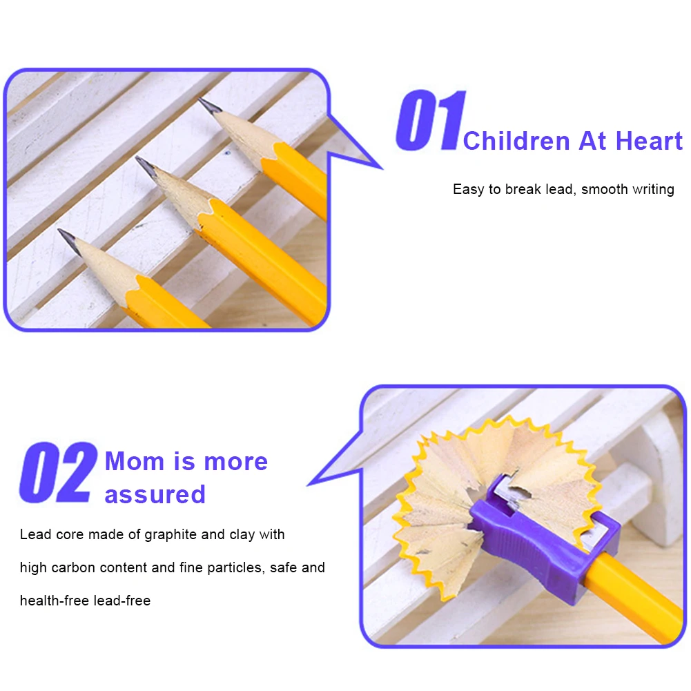 

Students Pre-Sharpened Pencils Pencils Sharpened With Eraser Top HB Pencil Yellow 30pcs Wood And Carbon 18cm