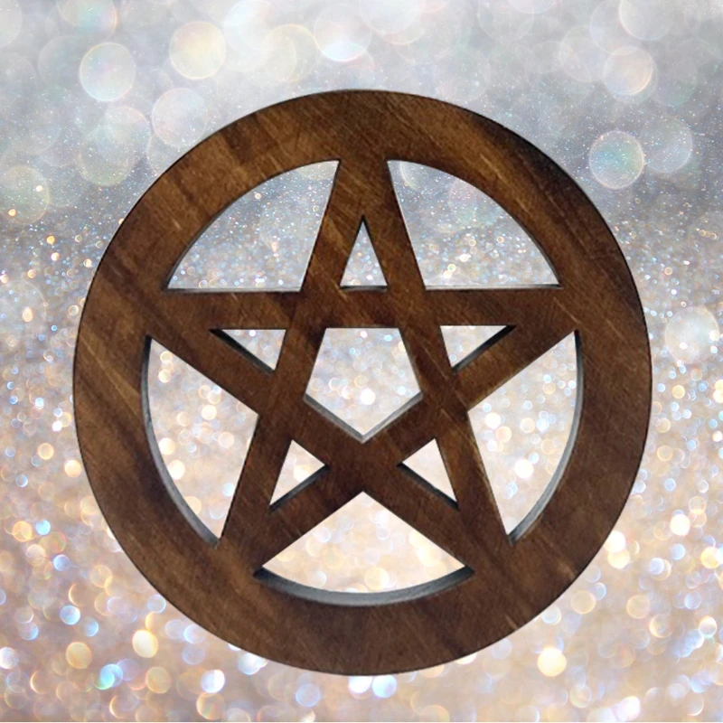 

Round Shaped Star Inside Wood Coasters/Cup Placemat Decor Mug Coasters Heat Resistant Drink Mat Tea Coffee Bar Cup Table