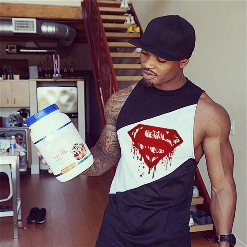 Мужская быстросохнущая майка для бега фитнес без рукавов Нижняя спортзала