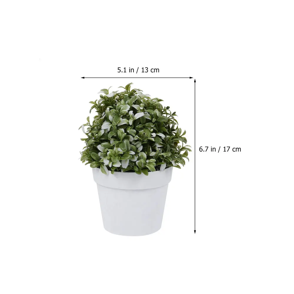 

Simulation Small Potted Plants Realistic Faux Flower Decor for Home Office