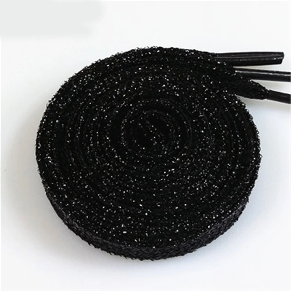 120cm Shiny Colorful Shoelaces of sneakers Glitter man women gold shoelace silver Flat shoe laces running shoe lacing 1 Pair