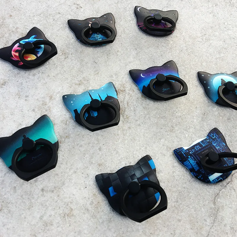 Подставка для телефона с мультяшным кольцом на палец подставка эффектом