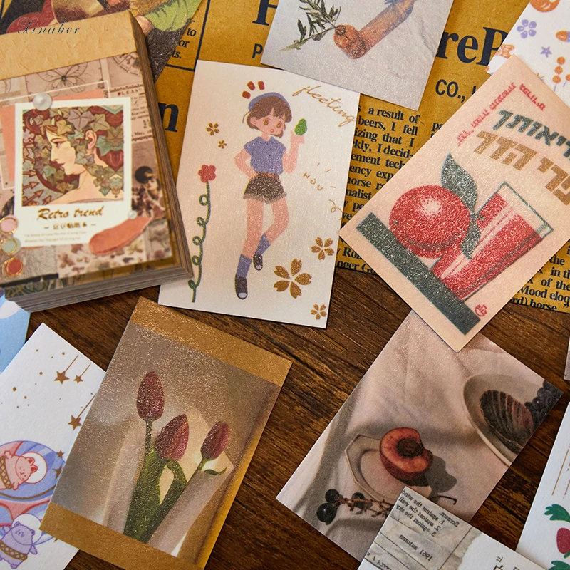 80 шт./компл. милая история мини-наклейка книга материал бумага нежелательный