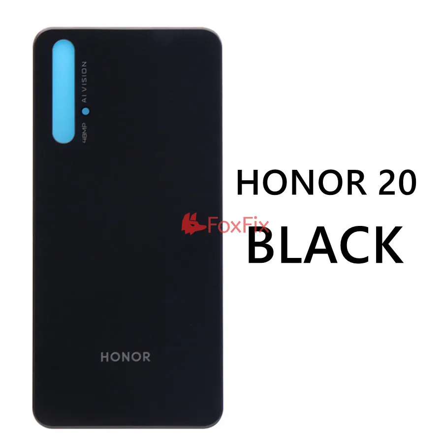 Задняя стеклянная крышка для 6,2" huawei Honor 20 Pro крышка батареи задняя панель Honor 20 Задняя стеклянная дверь Корпус чехол с клеем