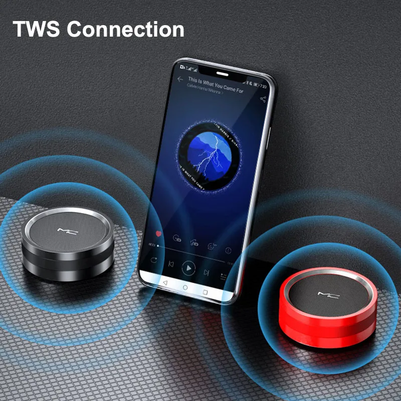 Беспроводной Bluetooth динамик Встроенный микрофон автомобильный звонок TF USB AUX