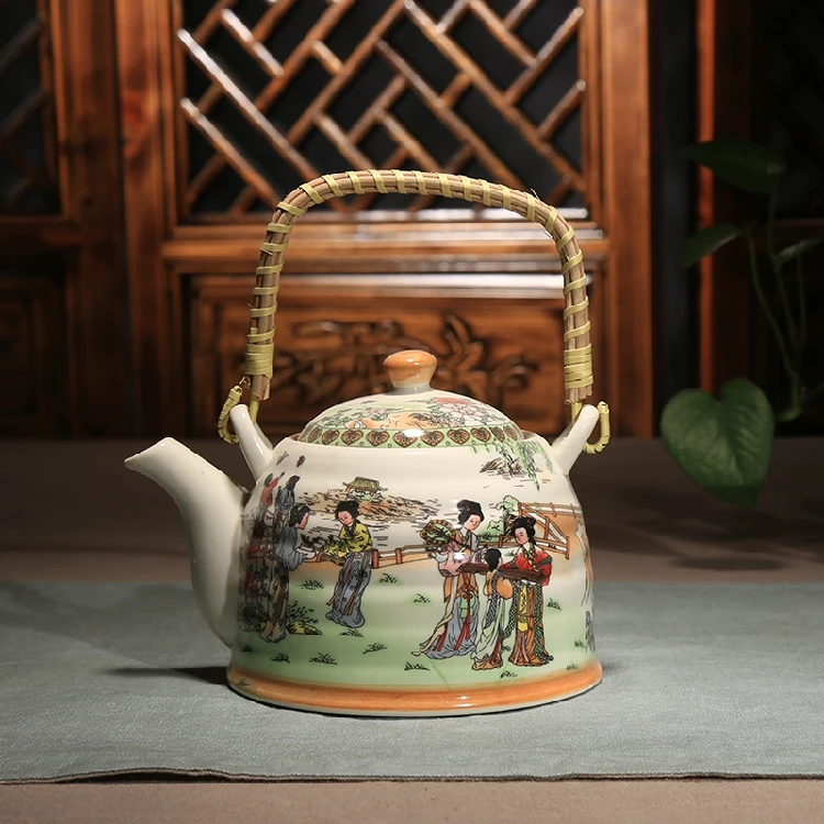 Керамический чайник, кухонный вареный чай, керамический чайник, фарфоровый чайник, много цветов на выбор