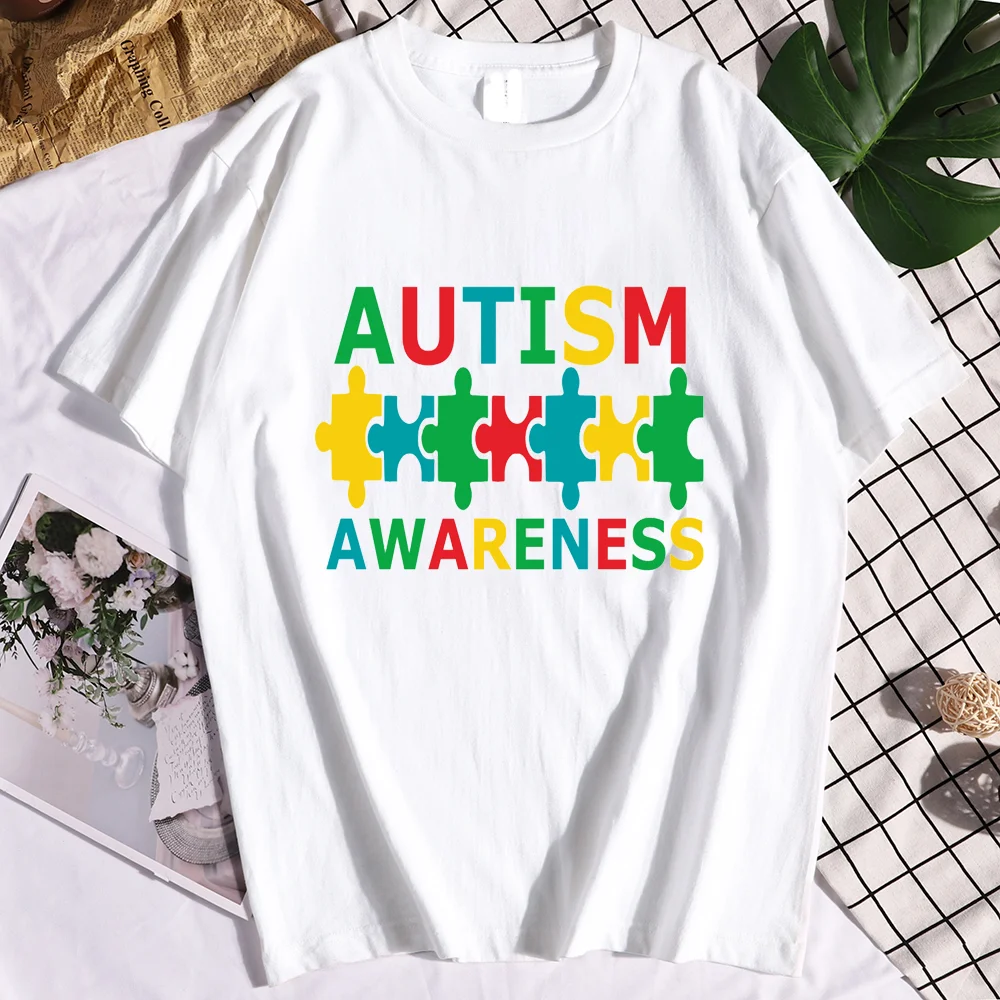 

Summer Plus Size XXS-4XL T Shirt Autism Awareness Print T-Shirt Women O Neck Short Sleeve Tee Women Tshirt Tops Women Clothing