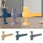 1 шт. дверные ручки фиксаторы уход за кожей лица маска силиконовый дверной ограничитель присоски защита стены в детской комнате защитная пленка мебель анти-столкновения Pad