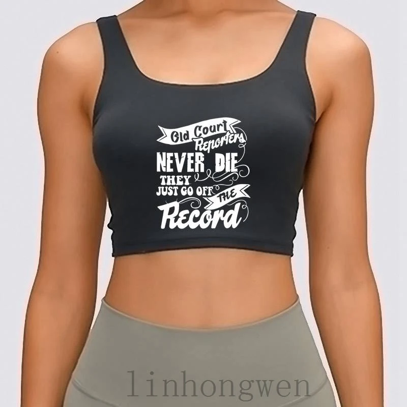 

Суд репортера Для женщин майка смешной Демисезонный анти-морщинки Homme с круглым вырезом персонализированные крутая кроп Топ