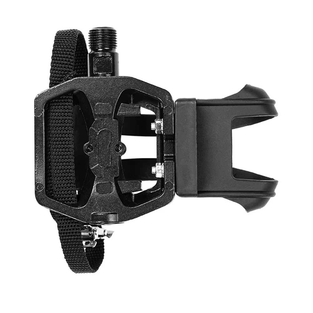 Вращающиеся педали для велотренажера бесцветного носка и ремешок обуви