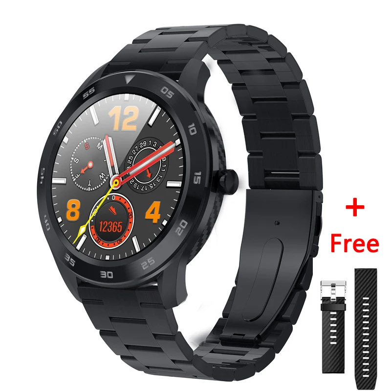 black steel Torntisc 1,3 дюймов 240*240 полный сенсорный Bluetooth Вызов Смарт часы для мужчин IP68 ДЛЯ huawei часы gt xiaomi gtr 300 мАч умные часы - Цвет: black steel