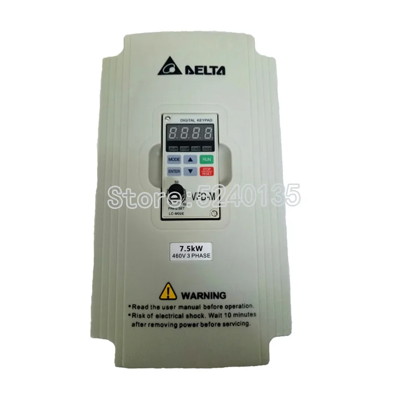 Инвертор Delta 7.5KW 3 фазы 380 В Номинальная 18 A 100% Новинка 7500 Вт VFD серия инвертор