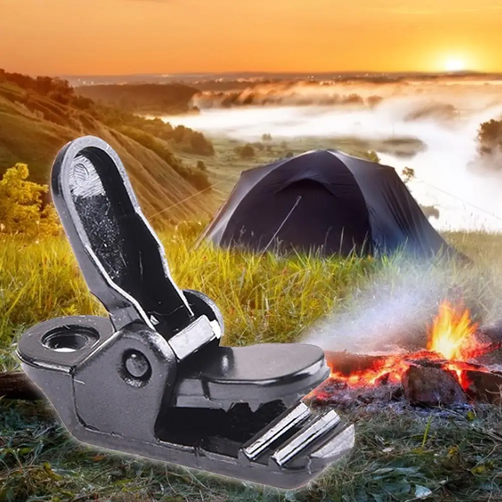 10Pcs Tent Hike Tarp Clip Anchor Outdoor Clamp Jaw Grip Camp Gripper Tighten Snap Awning Canopy Tool Canvas Kit Accessory | Спорт и
