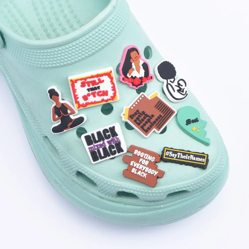 New Arrival Croc Shoes Charms PERIOD Best Friends Shoe Decoration Social Worker Airplane Accessories Hope World Birthday Gift