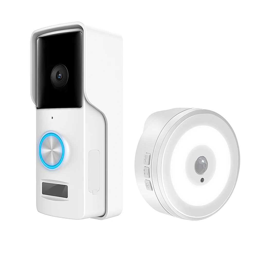 

1080P Video Intercom Wifi Doorbell 4800mAH Smart Home Doorbell Waterproof Alarm Camera with Built-in Battery Support AC12V-24V