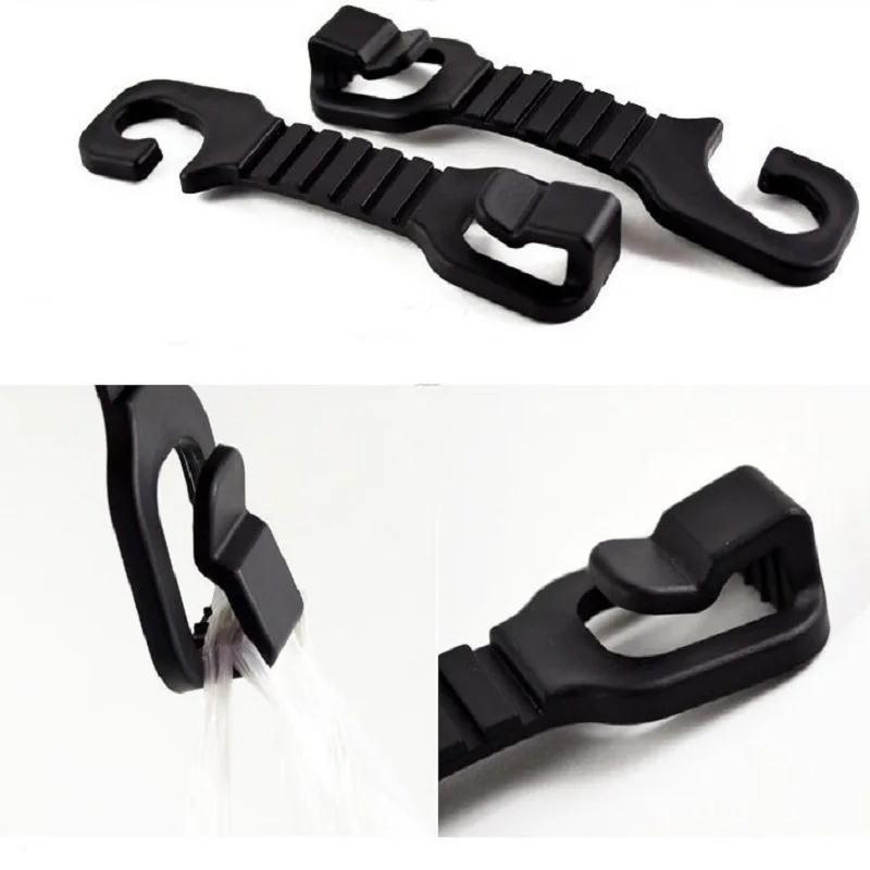 

2pcs Creative Car Seat Truck Coat Back Hooks Organizer Universal Headrest Mount Storage Holder Simple Styling Auto Bag Hanger