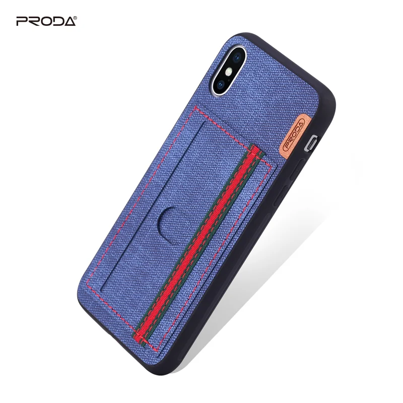 Защитный чехол для телефона PRODA высококачественный джинсовый дизайн iPhone x XS XR xsmax