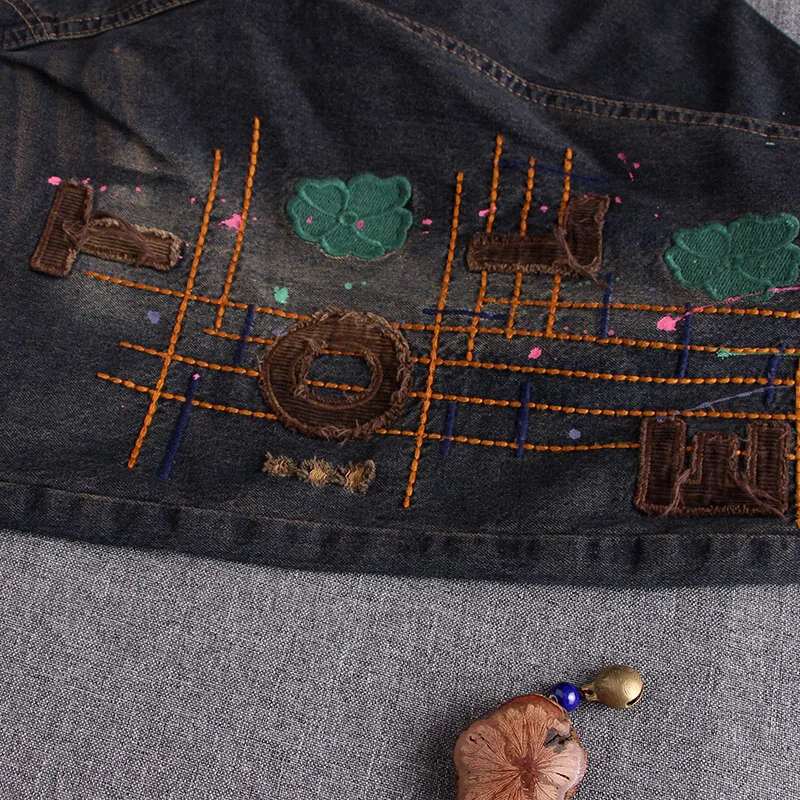 Новинка весенние джинсы для папы женские шаровары с мультяшным принтом девочек