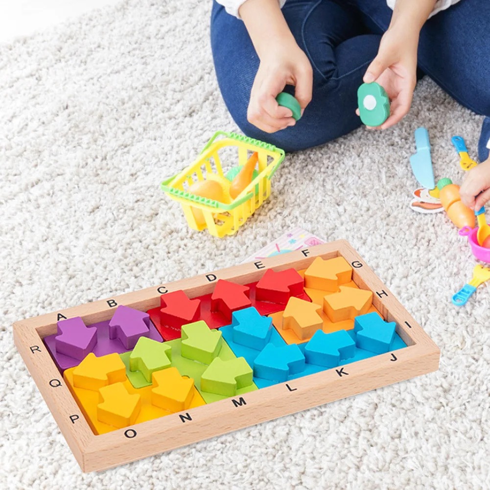 

3D Wisdom Cube Wooden Building Blocks Puzzle Children Hand-eye Coordination Brain Logic Thinking Development Toy