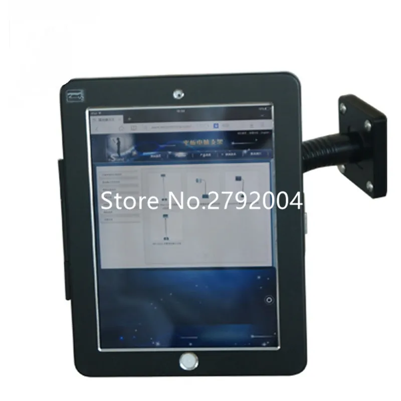 gooseneck for ipad metal case screw fix on the table or wall commercial display table/wall swiveling 9.7 tablet mount holder | Компьютеры