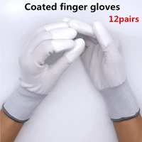 carbon fiber gloves pu insulation coating finger protective electronic working gloves anti static gloves phone repair tool