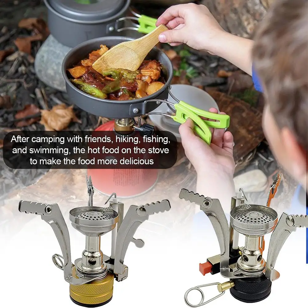 Туристическая газовая горелка из нержавеющей стали