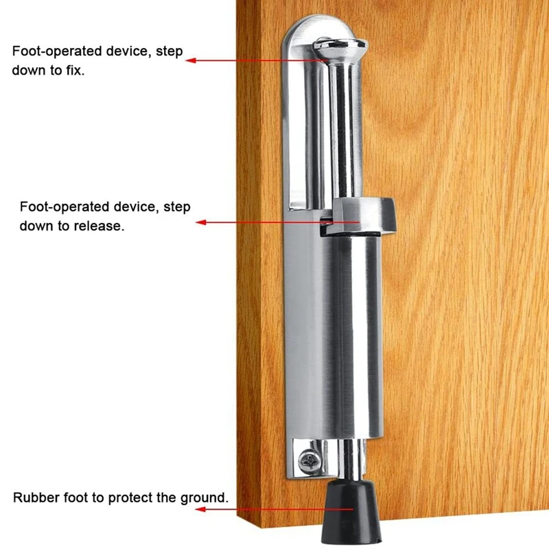 Ножная педаль дверная пробка дверной тормоз из цинкового сплава фиксированная