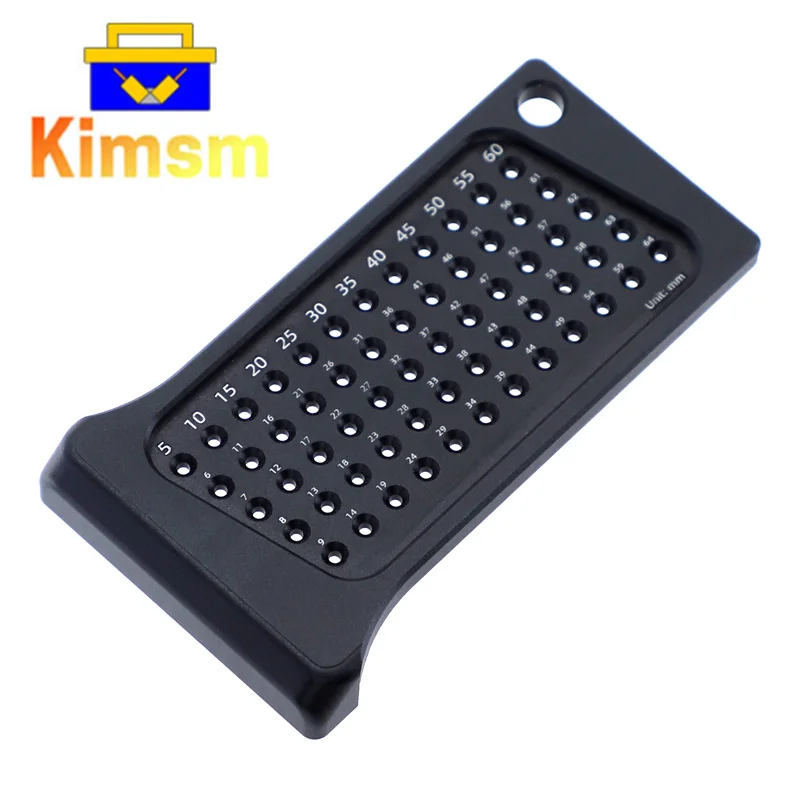 Aluminum Alloy Woodworking Hole Ruler 5-64mm Mini Multifunctional Scriber Drilling Guide Locator Hand Puncher Tool Marking | Инструменты