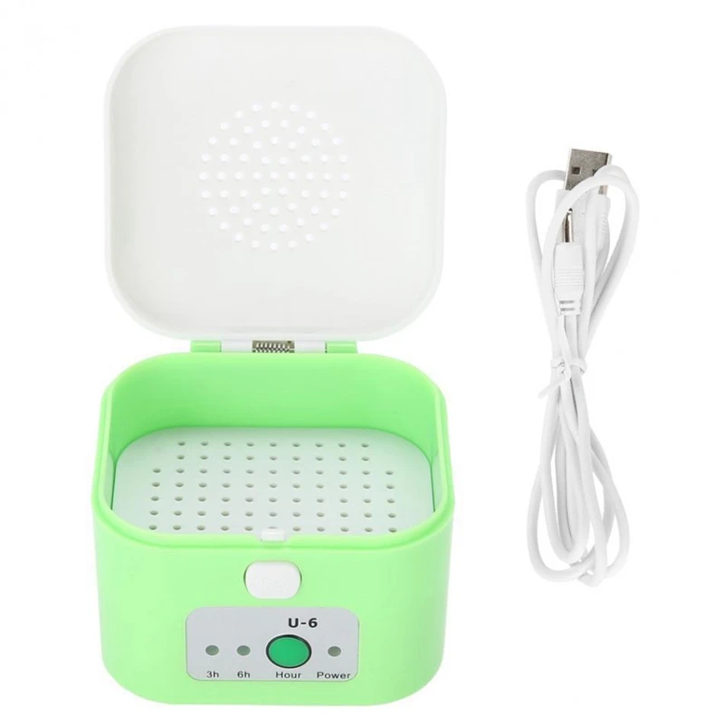 

JABS Electric Hearing Aid Dehumidifier USB Drying Box Moisture Proof Hearing Aids Dryer Case Protect Ear Care Health