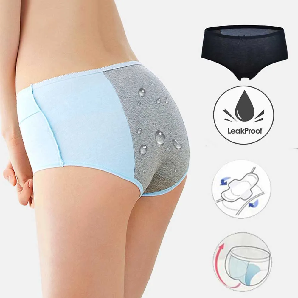 Новинка хлопковое нижнее белье для менструаций женские трусики месячных