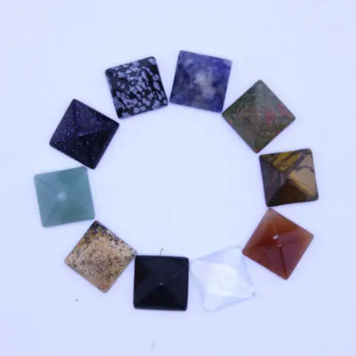 Официальный набор из 10 чакр пирамида камень забота о здоровье медитация