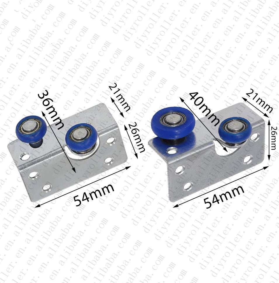 

High-quality wardrobe door heavy duty open-wheel U groove roller slide model 1002 bearing
