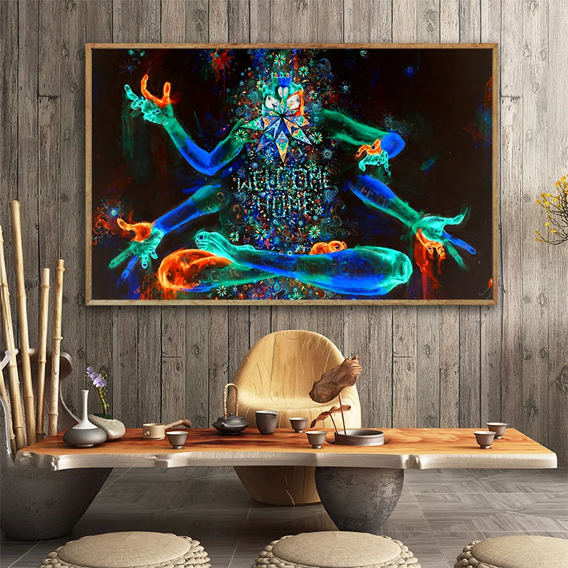 Плакат с грибовидным деревом Европейская и американская современная