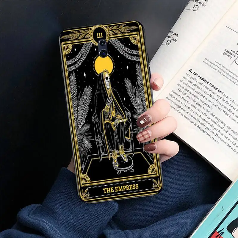 Крутая Черная мягкая оболочка PENGHUWAN для карт с рисунком Таро из календулы Oppo A5 A9