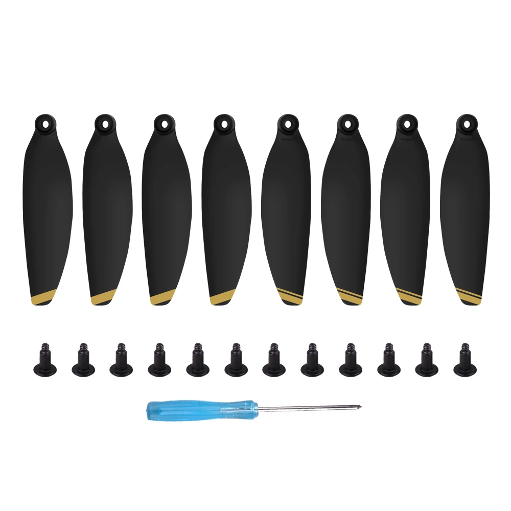 8pcs Gold 4/8 шт. 4726F Quick Release Propeller лезвия складной низкая Шум пропеллеры для DJI Mavic мини дрона с дистанционным управлением Цвет замена аксессуар - Цвет: 8pcs Gold