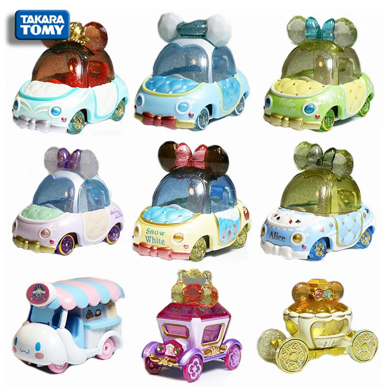 

TAKARA TOMY alloy car model toy Daisy Donald Duck Lightning Pikachu Mickey pickup truck children alloy car toy holiday gift