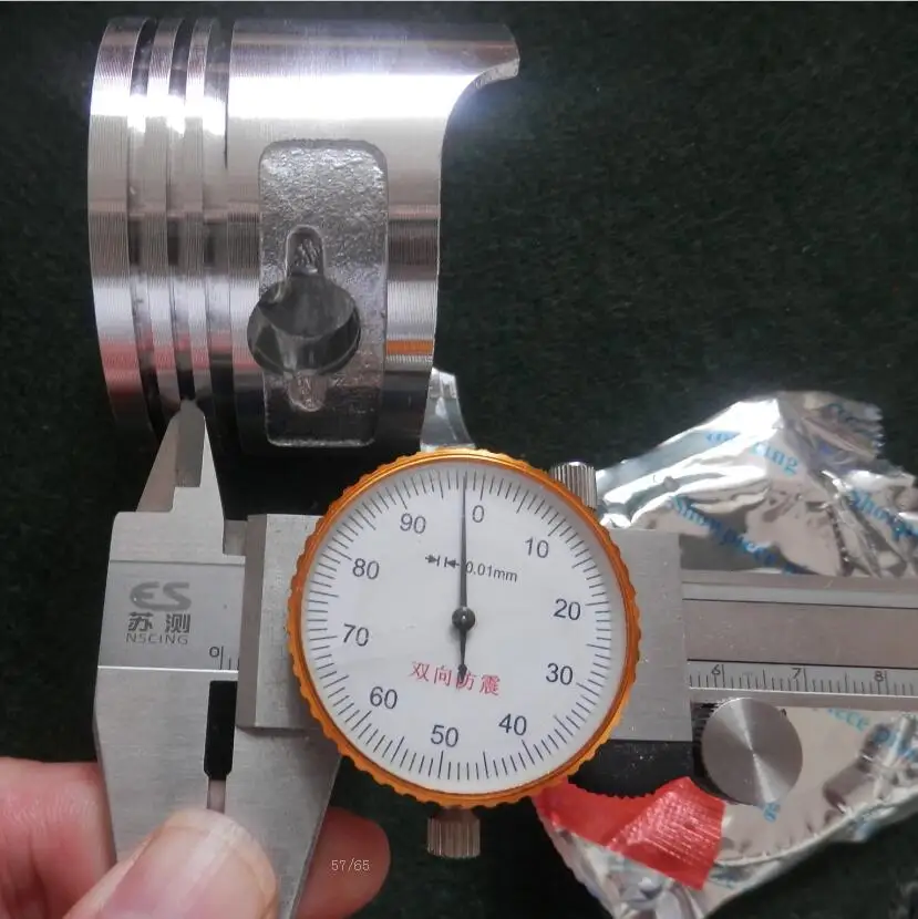 Поршневой комплект EY15 63 мм для Робина двигателя в сборе с кольцом зажимом 4 цикла