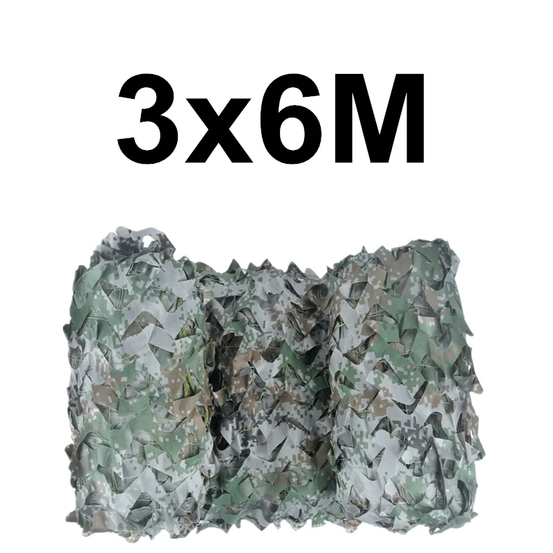 Woodland digital WELEAD 3х6 м усиленная камуфляжная сетка военный Белый Черный Синий Песок для сада тени скрытый сетка камуфляжная сетка 3x6 6x3 3*6 м 6*3 м - Цвет: Woodland digital