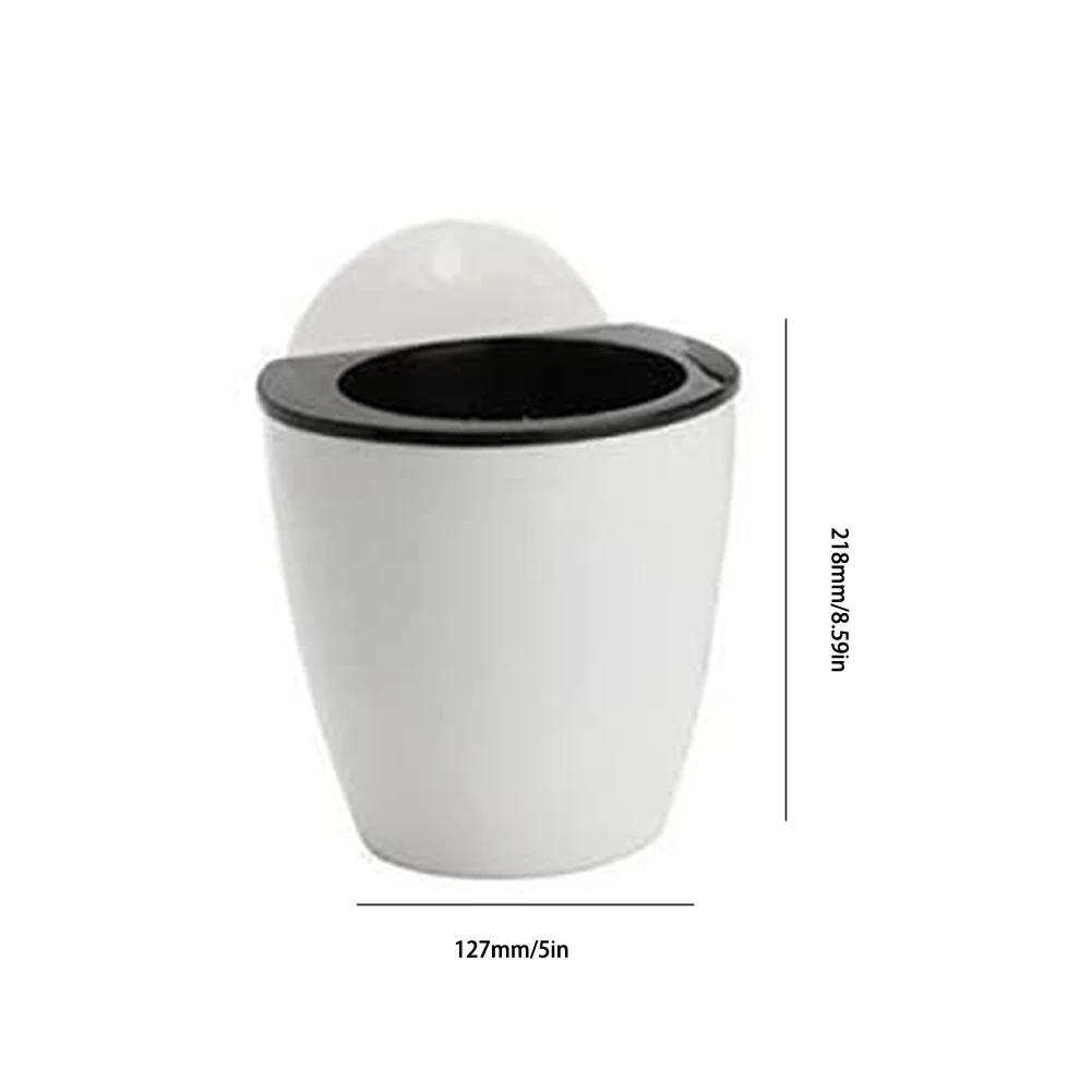 

5PCS Hanging Self Watering Plant Pot Wall Planter Plastic Lazy Flower Pot With 5 Hooks For Indoor Succulent Home Metope Decor