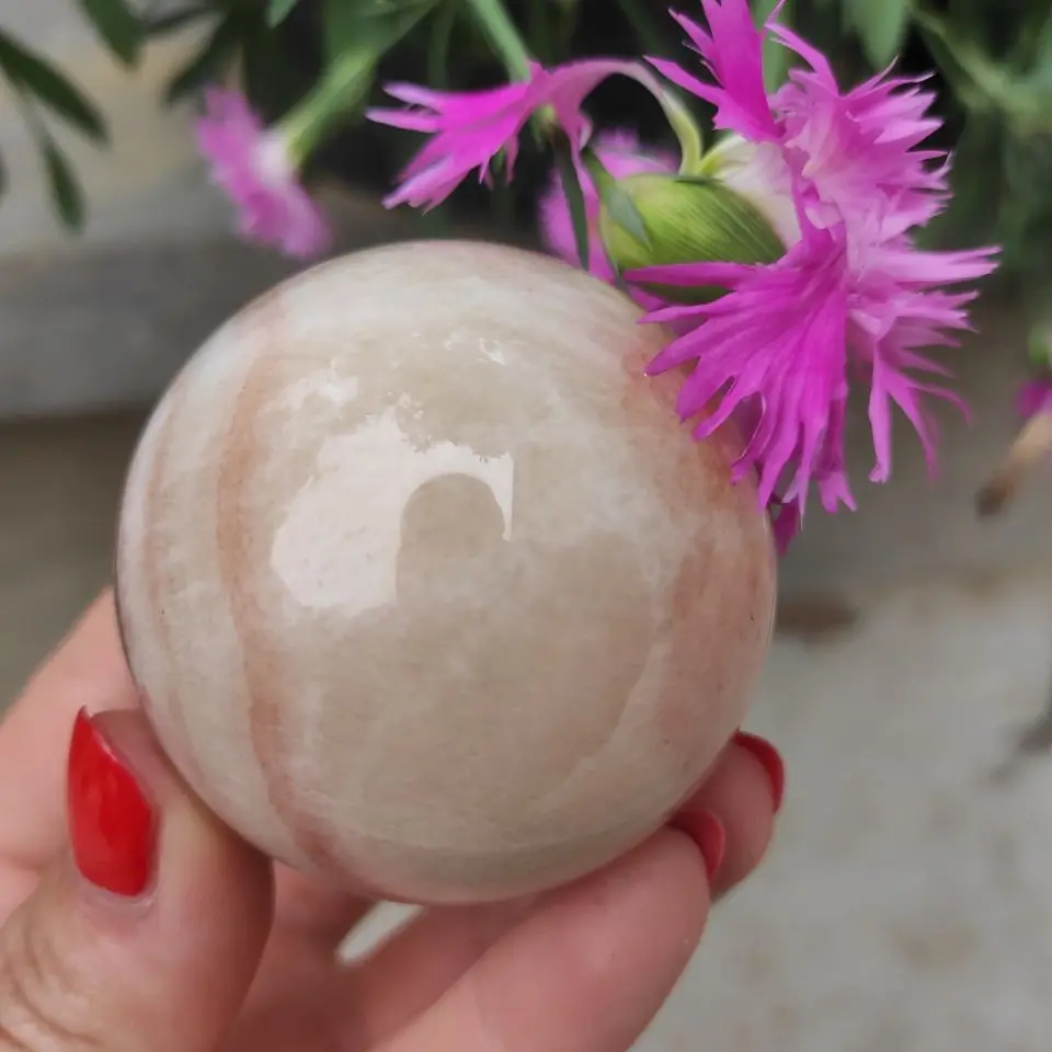 5-6 см натуральный кварцевый камень мясо свиной сфера шар бекон коллекция подарок
