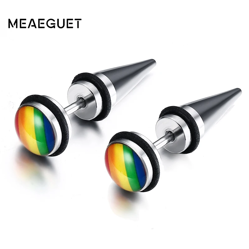 Женские круглые серьги-гвоздики из нержавеющей стали | Украшения и аксессуары