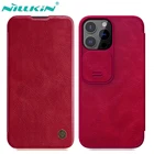 Nillkin Qin 360 Противоударный PU кожа кожаный чехол Флип Бумажник Книга телефон чехол книжка для на айфон iphone 13 Pro Max про махс мах 13про 13промахс 1282565121TB ГБ женский БАМПЕР