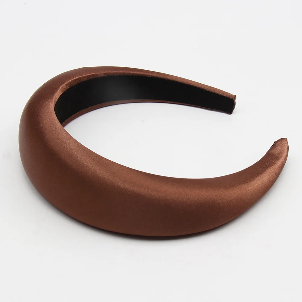 Аксессуары для волос, мягкая бархатная повязка на голову для женщин, широкое однотонное жемчужное оголовье для девочек, пластиковый обруч для волос, осенне-зимние повязки на голову - Цвет: 26