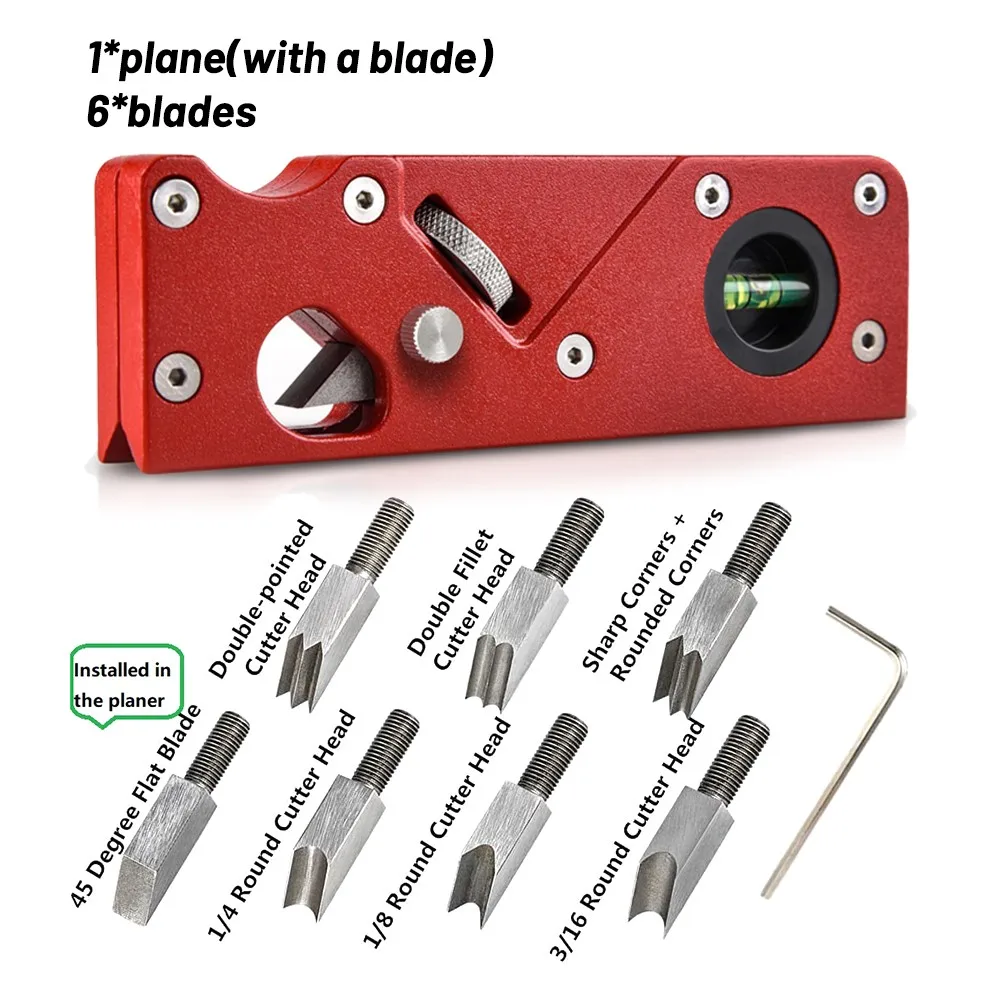 

Multi-specification Cutter Head For Edge Corner Plane 45 Degree Bevel Planer Chamfering Trimming Hand Planer