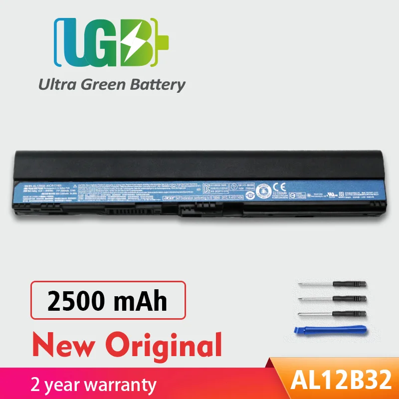 

Оригинальный аккумулятор UGB AL12B32 для Acer Aspire One 725 726 756 V5-171 B113 B113M AL12X32 AL12A31 AL12B31 AL12B32 AL12B72