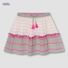 Летняя хлопковая юбка для девочек от 2 до 7 лет