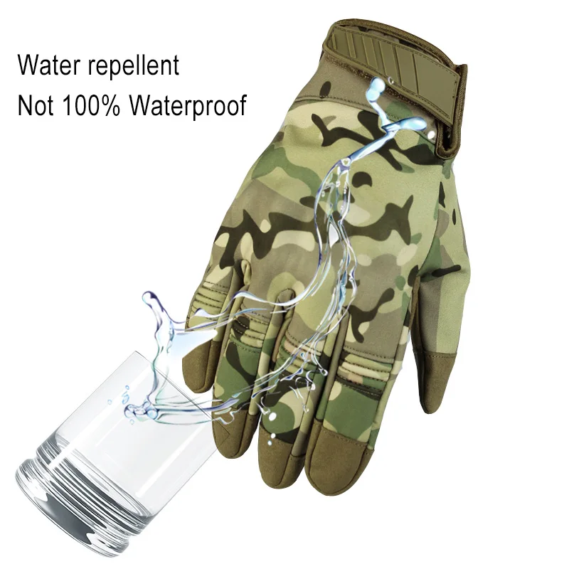 Водонепроницаемые мужские перчатки с сенсорным экраном военные тактические