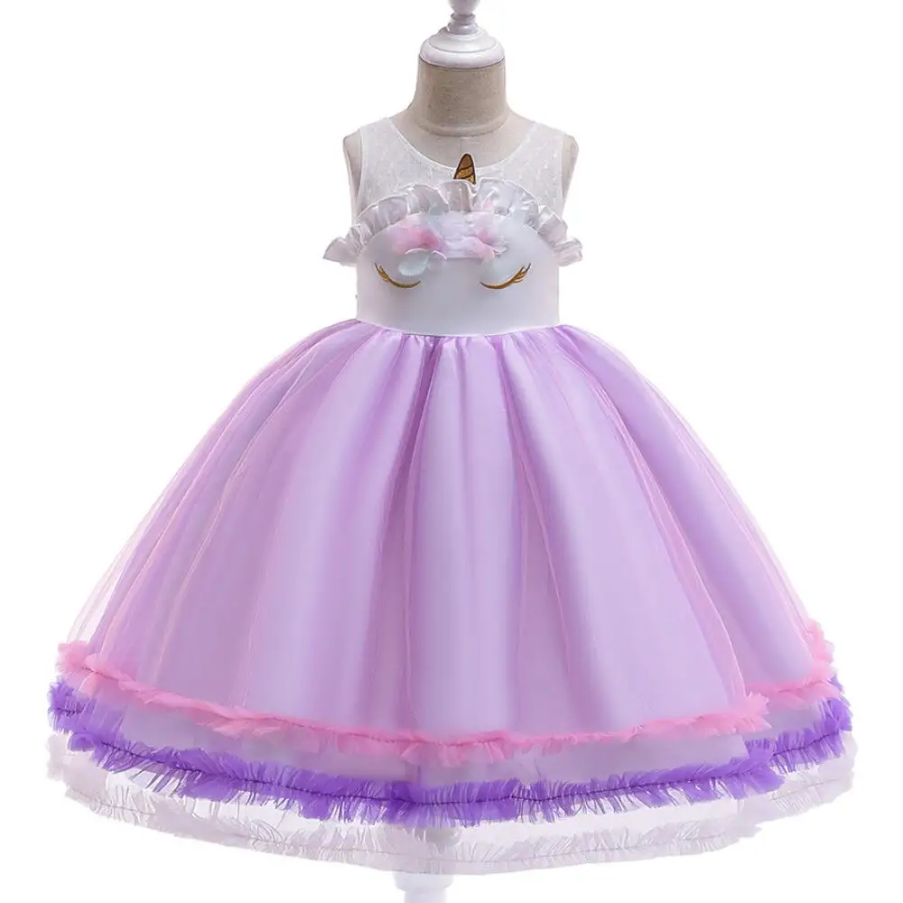 Детское платье-пачка с единорогом Радужное платье принцессы для дня рождения