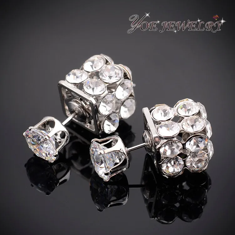 IYOE Летом Стиль Женщин Стад Серьги Ювелирные Украшения Платины Покрытием